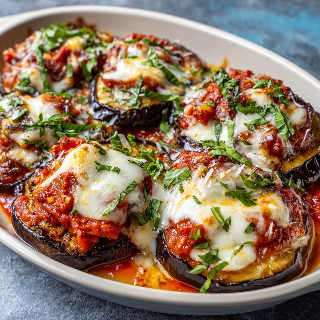 Aubergines au four avec sauce tomate - detail 1