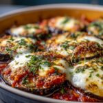 Aubergines au four avec sauce tomate