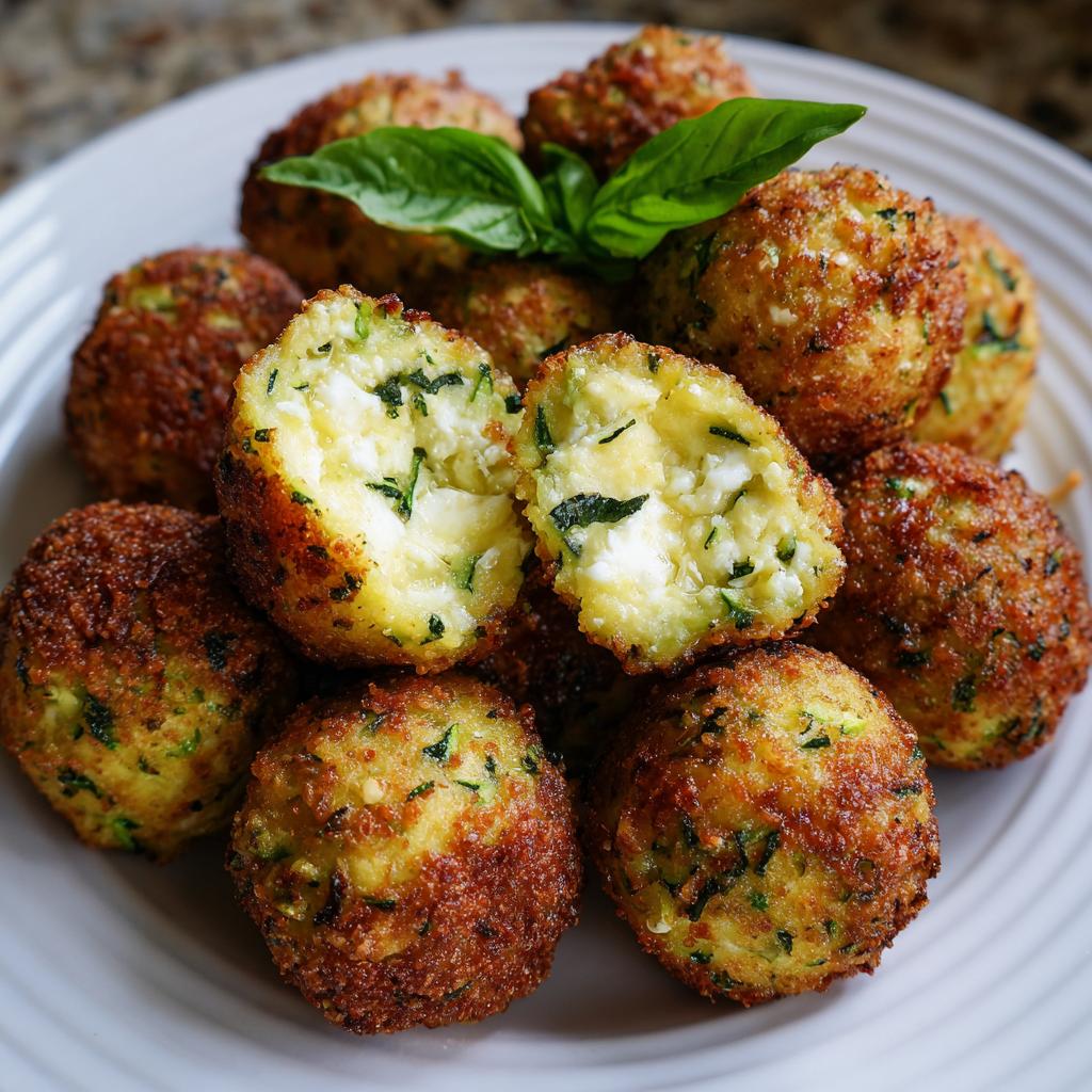 Boulettes de Courgette et Feta avec Basilic
