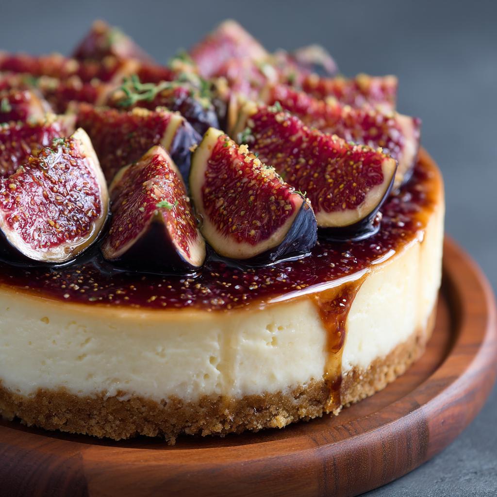 Cheesecake aux Figues Fraîches