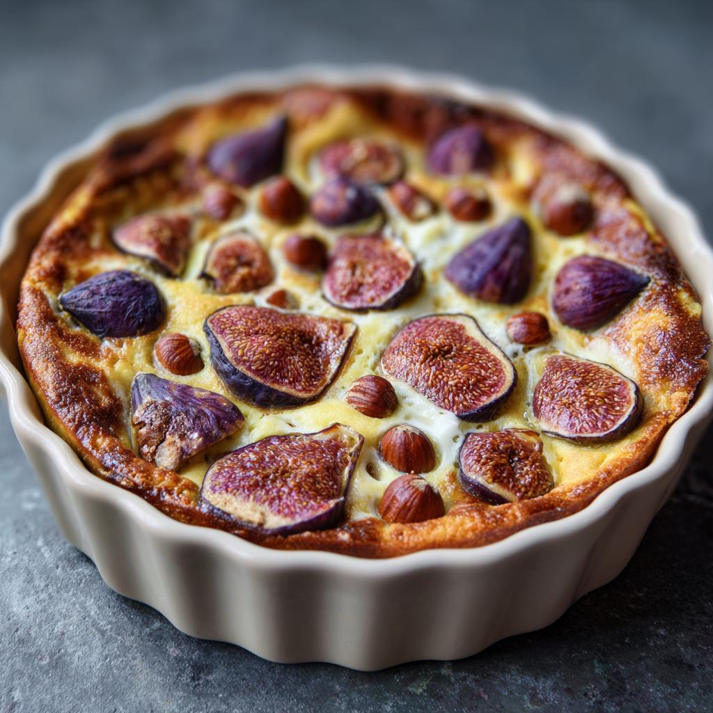Clafoutis aux Figues et Noisettes - detail 1