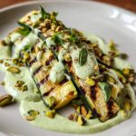 Courgettes Grillées avec Sauce Burrata aux Pistaches