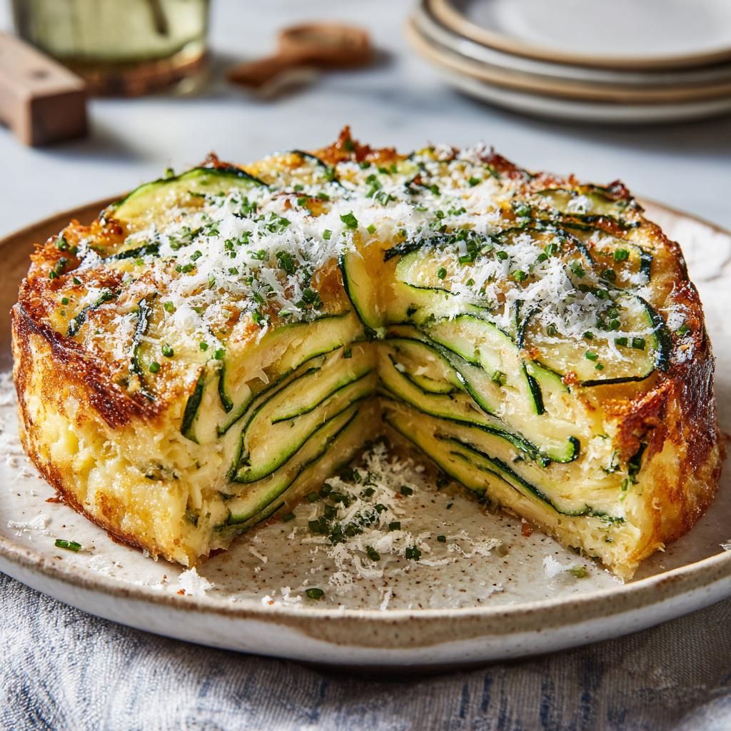 Gâteau Invisible aux Courgettes et Parmesan