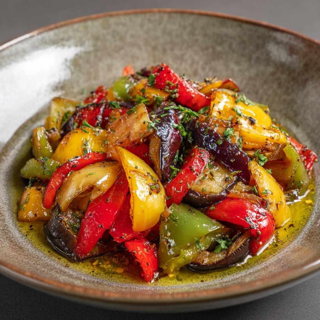 Piperade de Poivrons et Aubergines au Cumin - detail 1