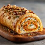 Rouleau de Courge Butternut, Fromage de Chèvre et Noix