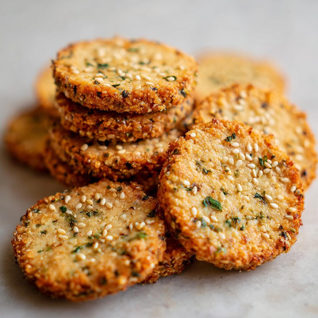 Sablés au Comté, Sésame et Herbes