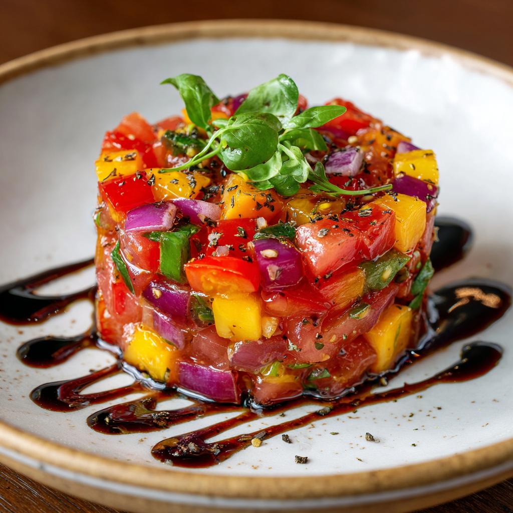 Tartare Ancien de Tomates et Nectarines