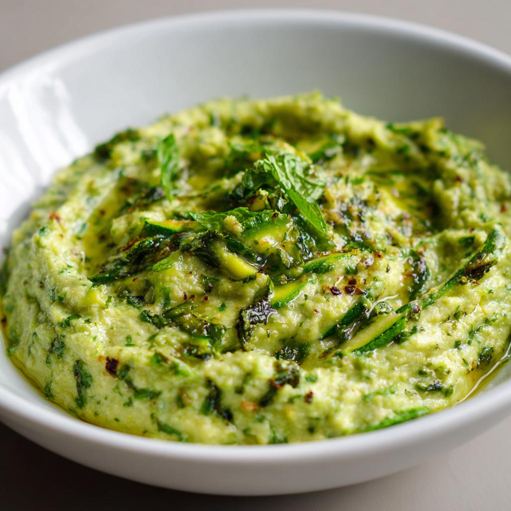 Tartinade de Courgettes Grillées à la Menthe et à l'Ail - detail 1