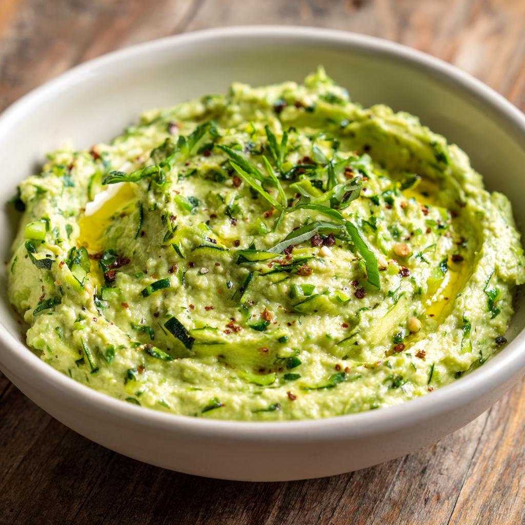 Tartinade de Courgettes Grillées à la Menthe et à l'Ail