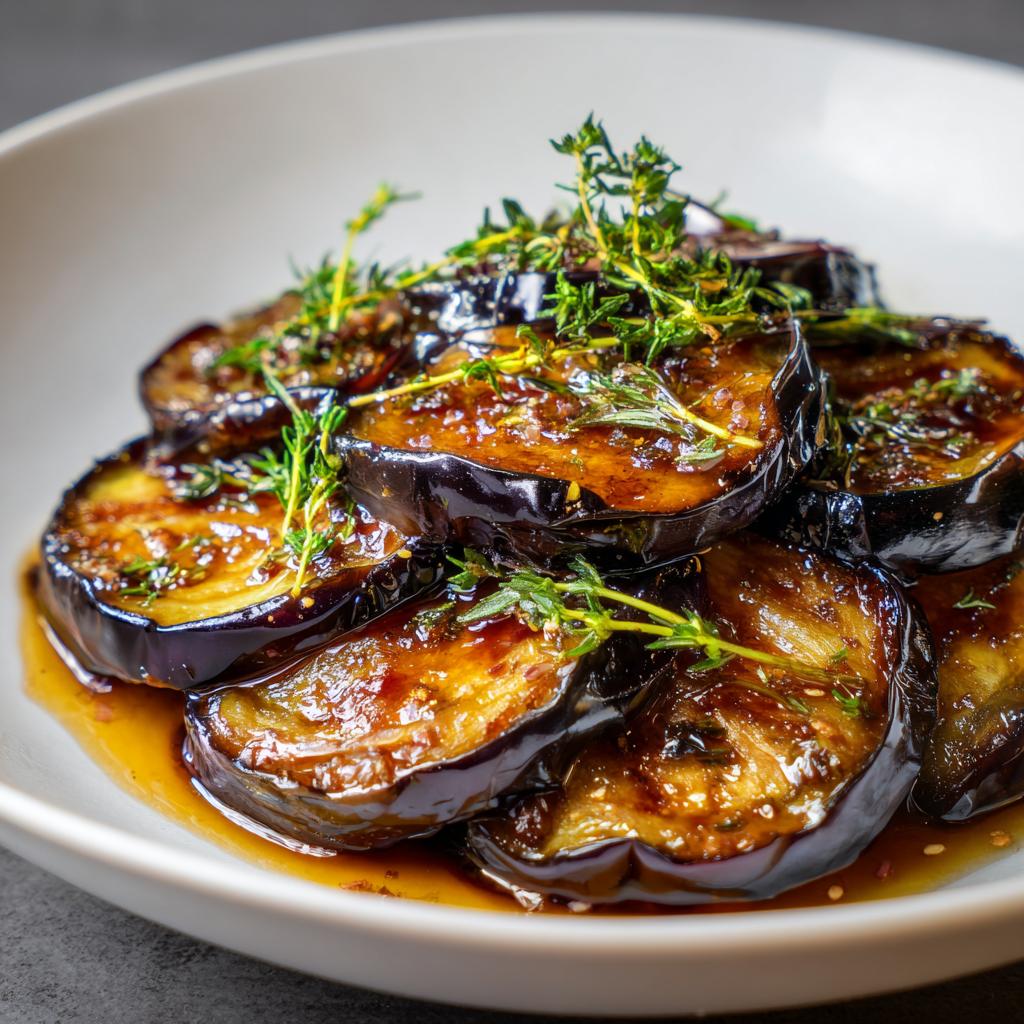Aubergine au Miel et Thym
