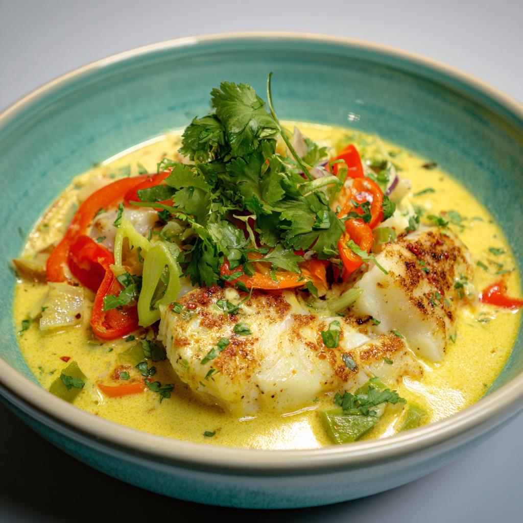 Blanquette de Cabillaud au Lait Coco Curry