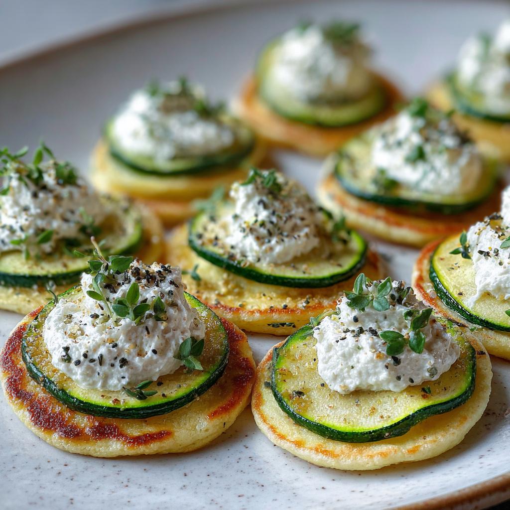 Blinis de Courgette avec Crème de Feta - detail 1