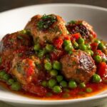 Boulettes de Viande aux Pois et Tomates