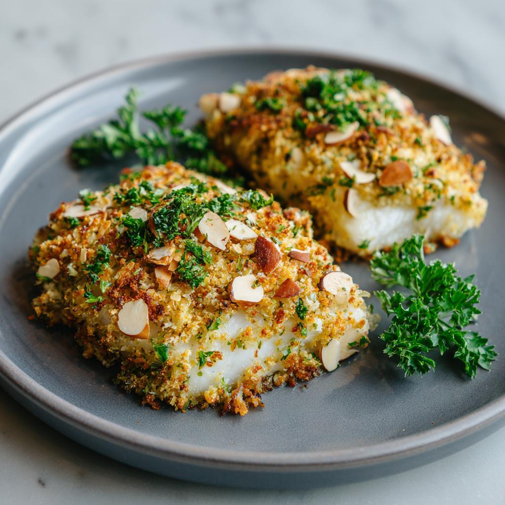 Cabillaud en Croûte d'Amandes