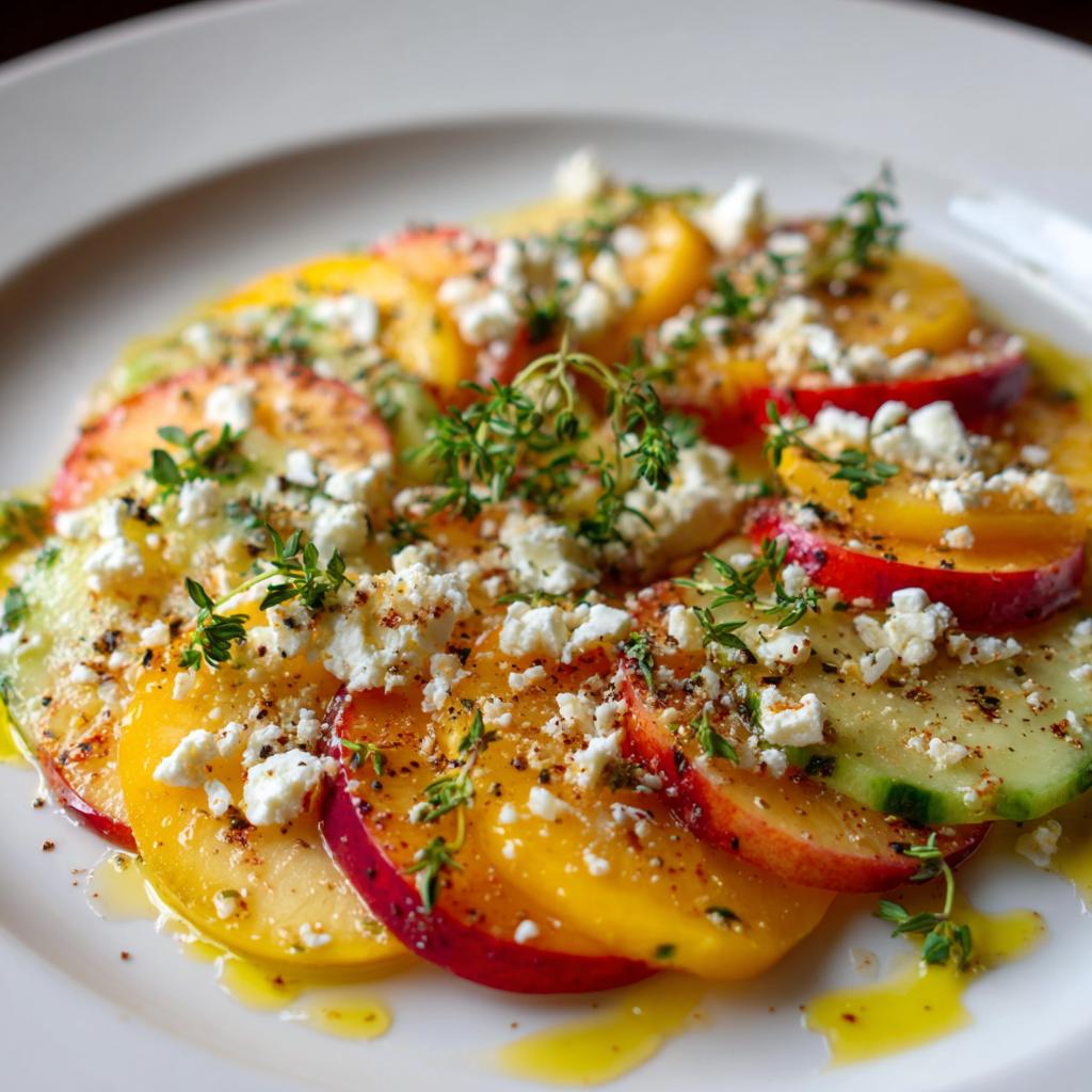 Carpaccio de Nectarine et Feta - detail 1