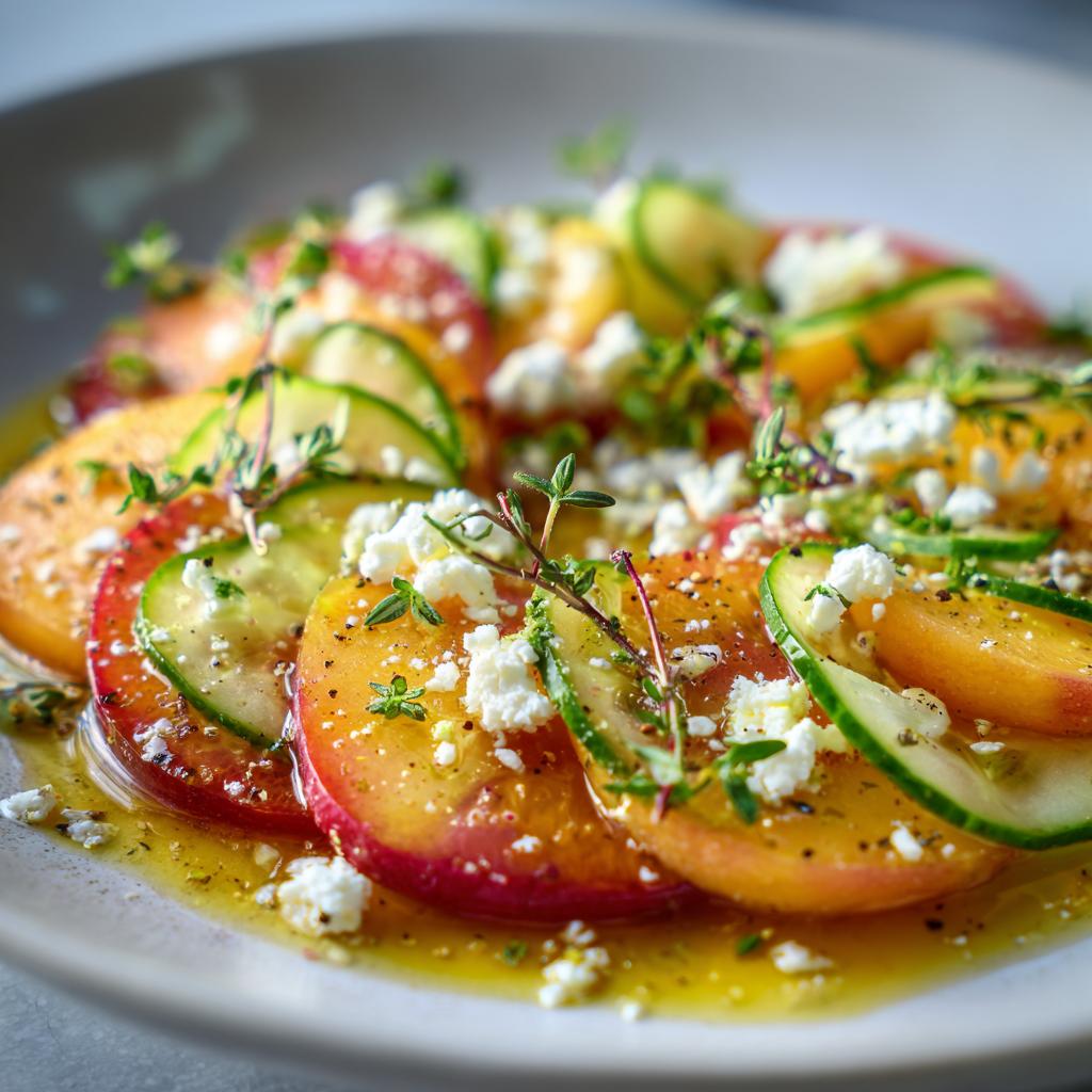 Carpaccio de Nectarine et Feta