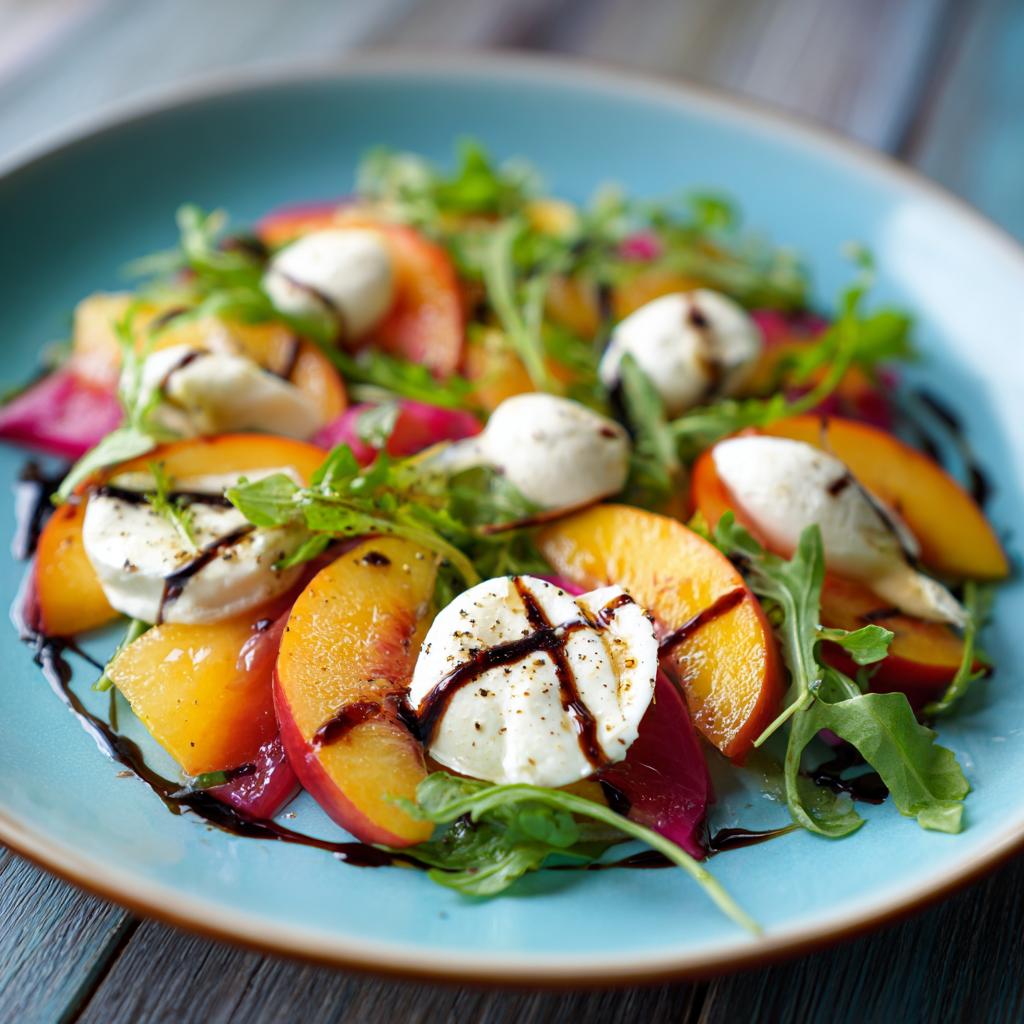 Carpaccio de Nectarines, Melon et Mozzarella - detail 1