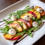 Carpaccio de Nectarines, Melon et Mozzarella
