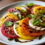 Carpaccio de Tomates Anciennes et Mozzarella
