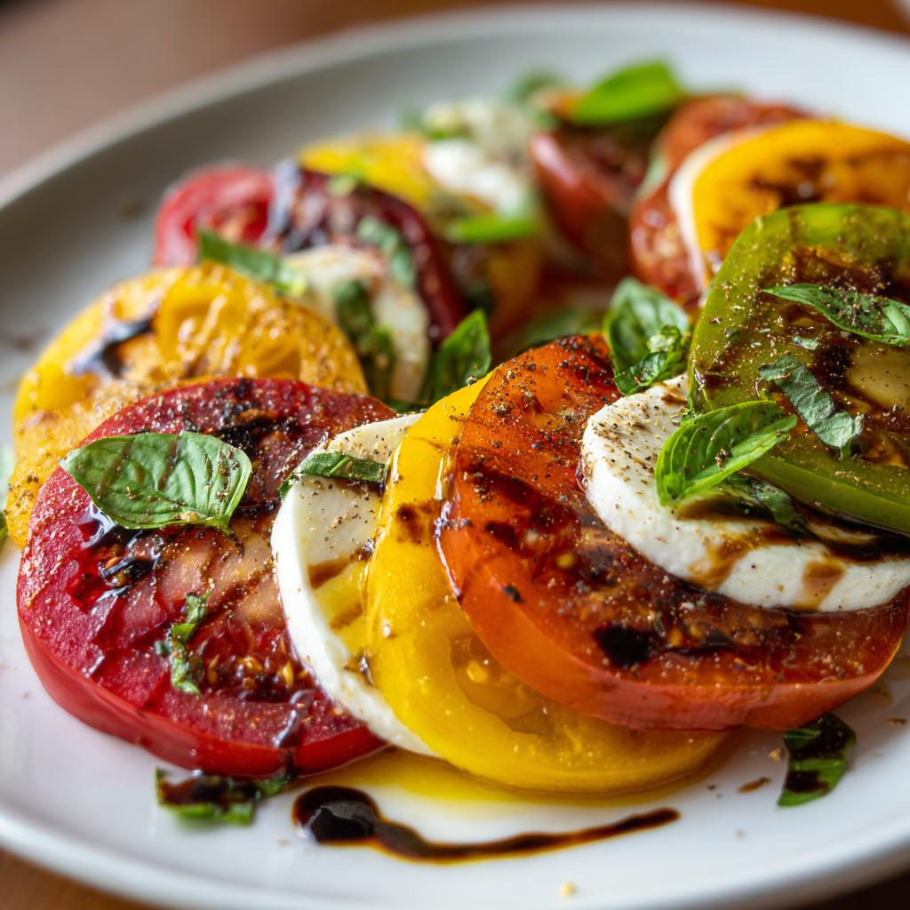 Carpaccio de Tomates Anciennes et Mozzarella