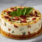 Cheesecake aux Tomates Séchées et Basilic