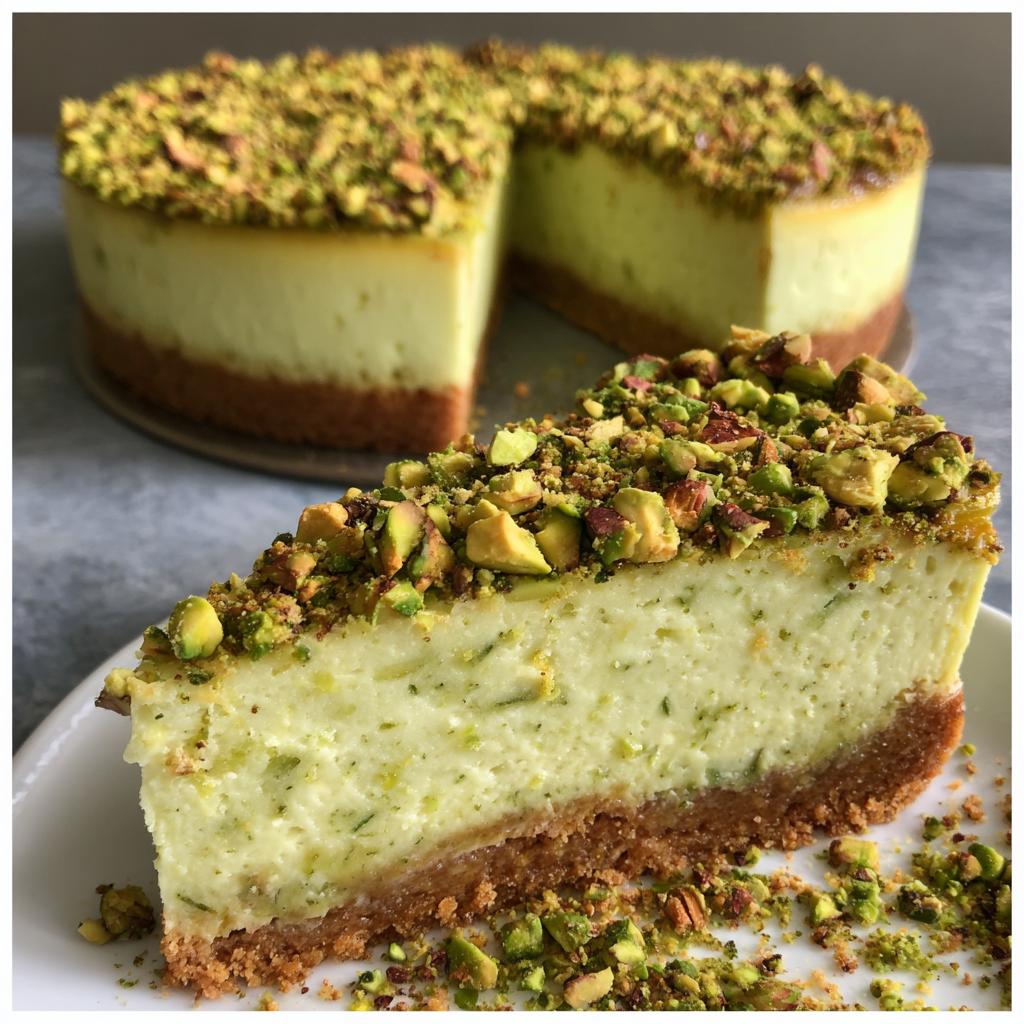 Cheesecake de Courgette, Menthe et Pistaches - detail 1