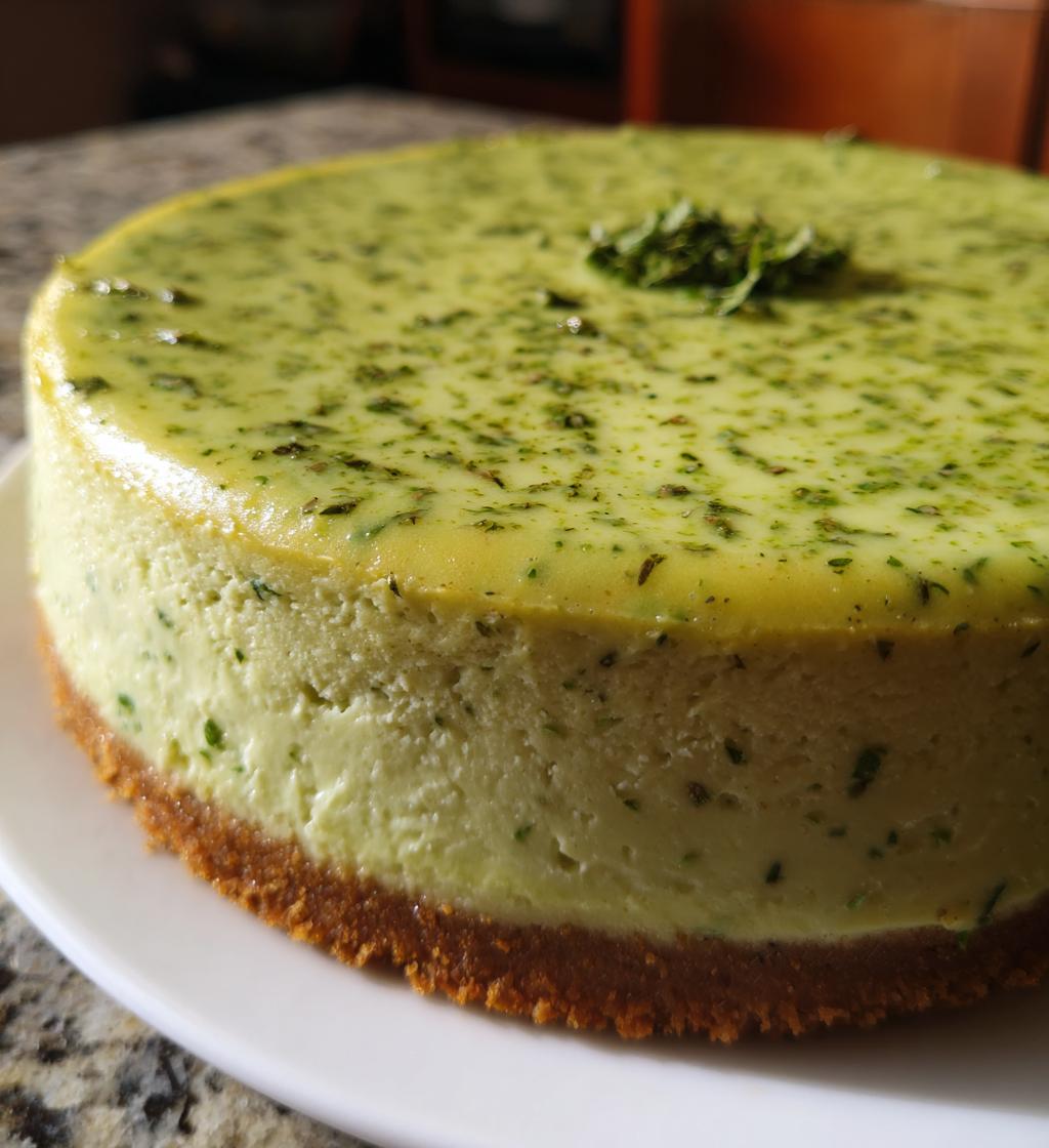 Cheesecake de Courgette et Basilic - detail 1