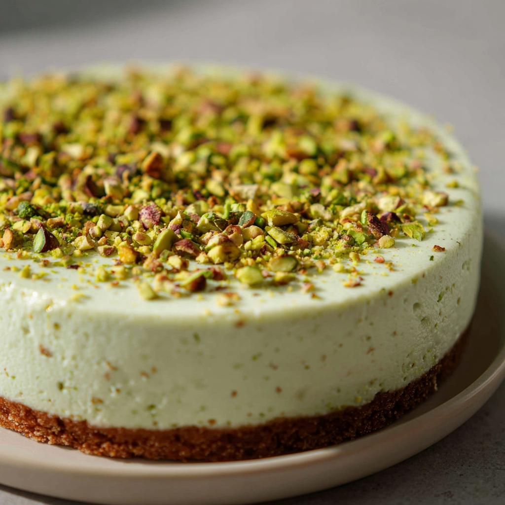 Cheesecake à l'Avocat, au Concombre et aux Pistaches