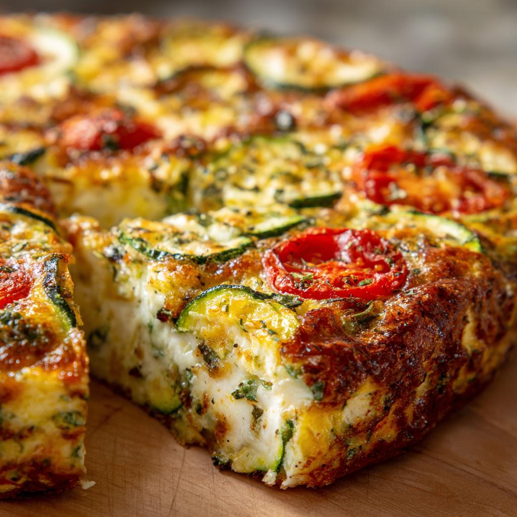 Clafoutis Salé aux Courgettes, Tomates et Mozzarella - detail 1