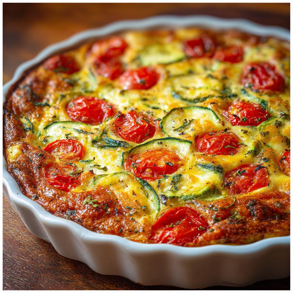 Clafoutis aux Courgettes et Tomates Cerises - detail 1