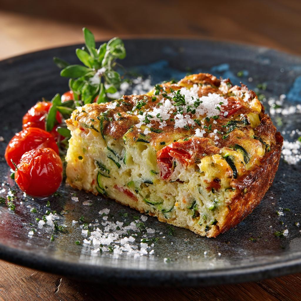 Clafoutis aux Courgettes et Tomates Cerises