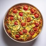 Clafoutis de Courgettes et Tomates Cerises
