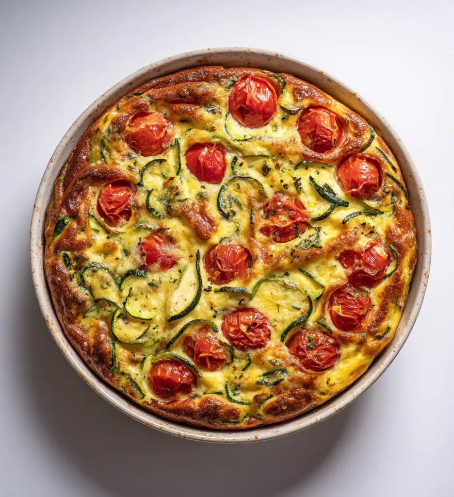 Clafoutis de Courgettes et Tomates Cerises