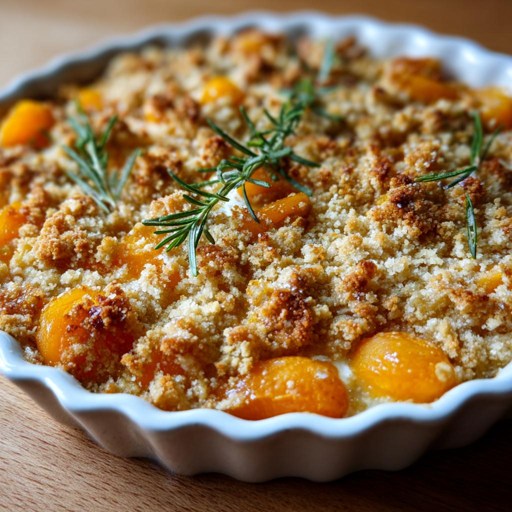 Crumble aux Abricots, Romarin et Fromage de Chèvre - detail 1