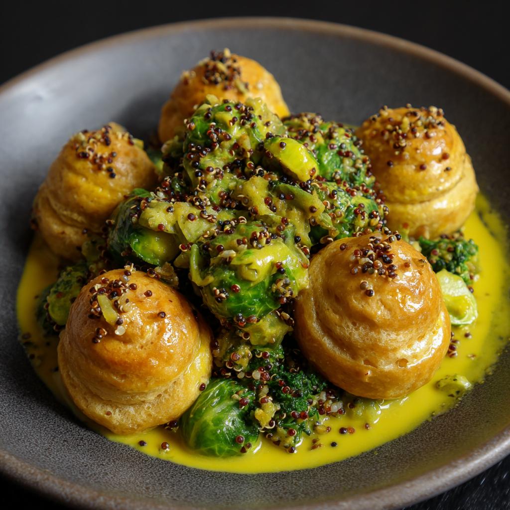 Curry Choux aux Choux de Bruxelles, Brocoli et Quinoa - detail 1