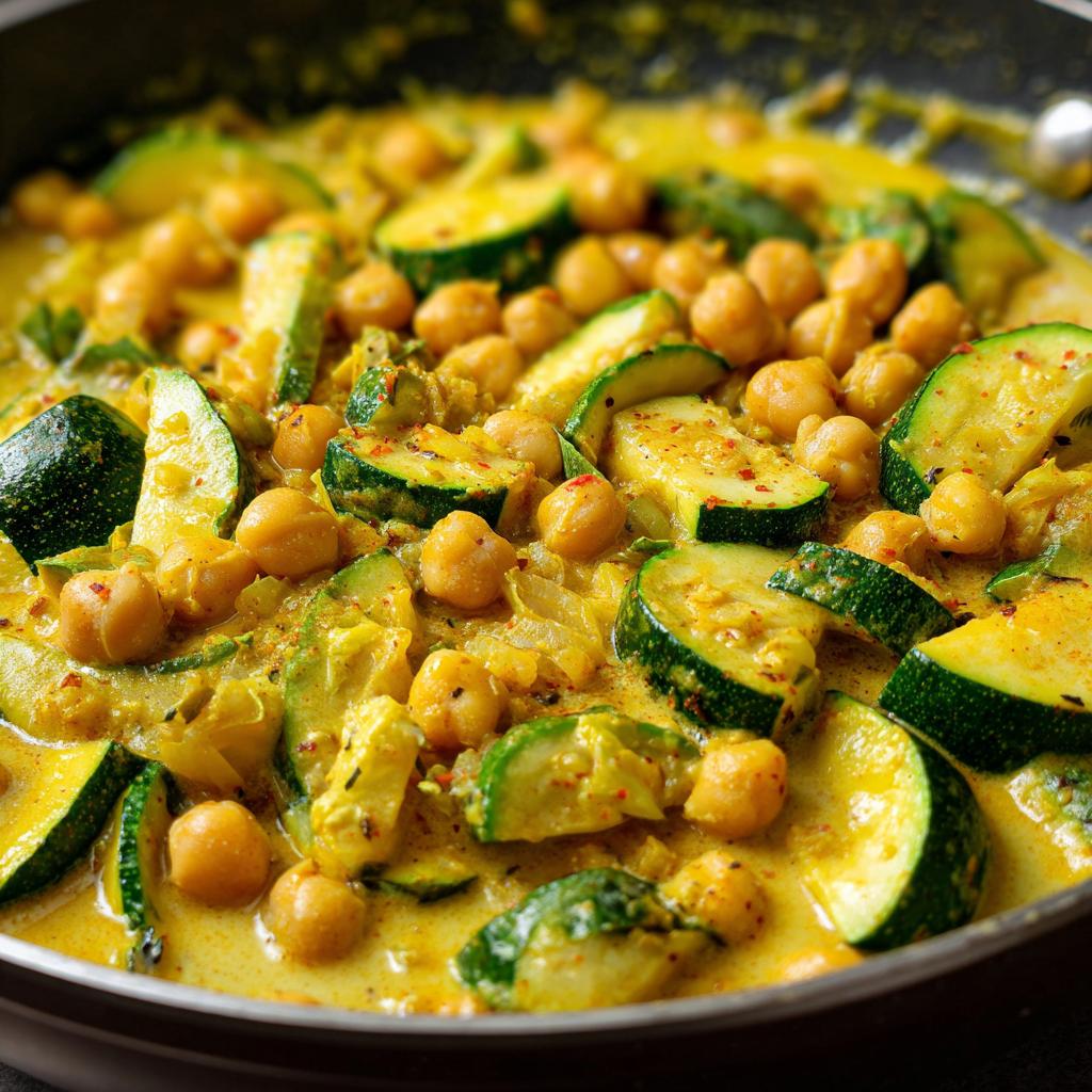 Curry de Courgettes aux Pois Chiches