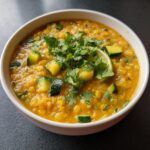 Dahl de Lentilles Corail Courgette Gingembre