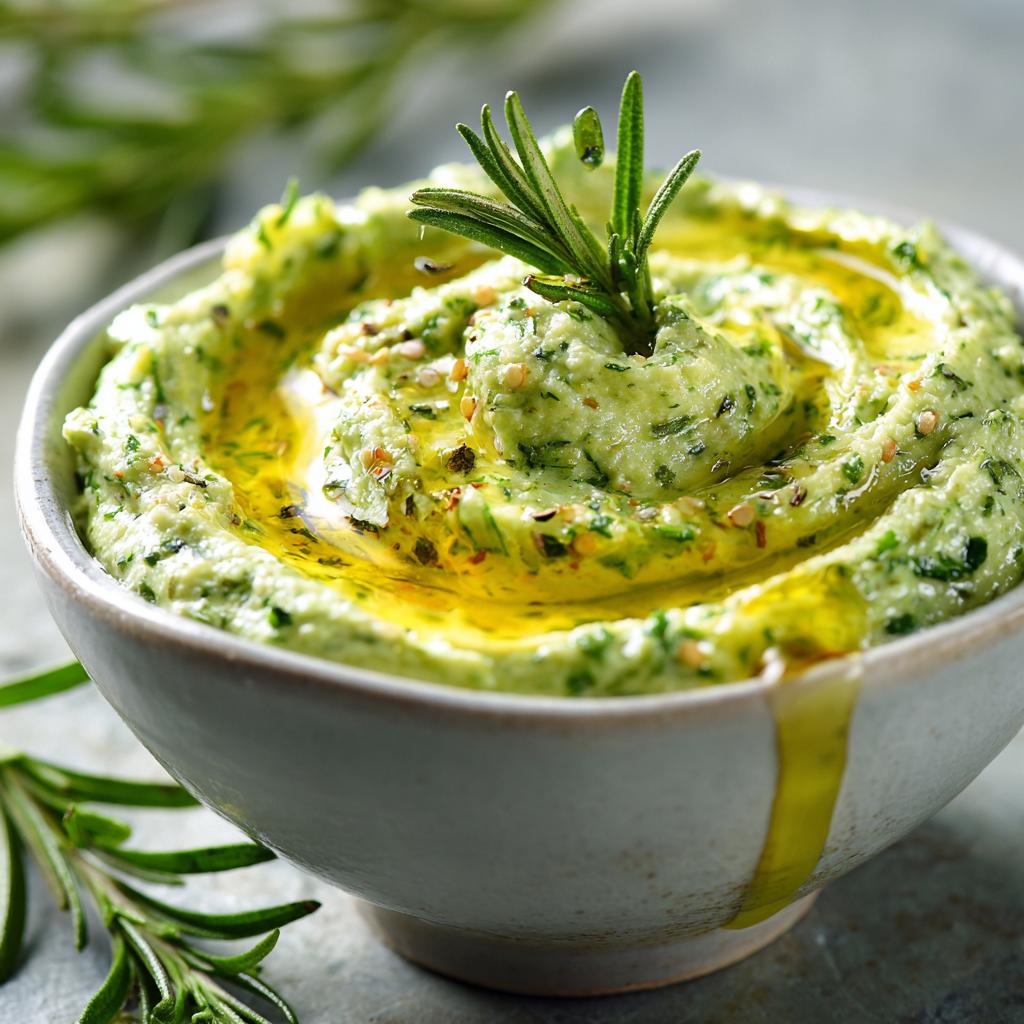 Dip de Courgette à l'Ail et au Romarin