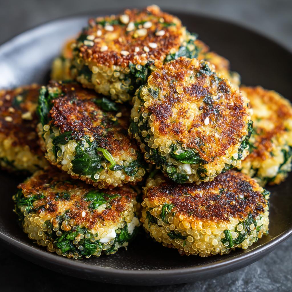 Galettes de Quinoa aux Épinards et Feta - detail 1