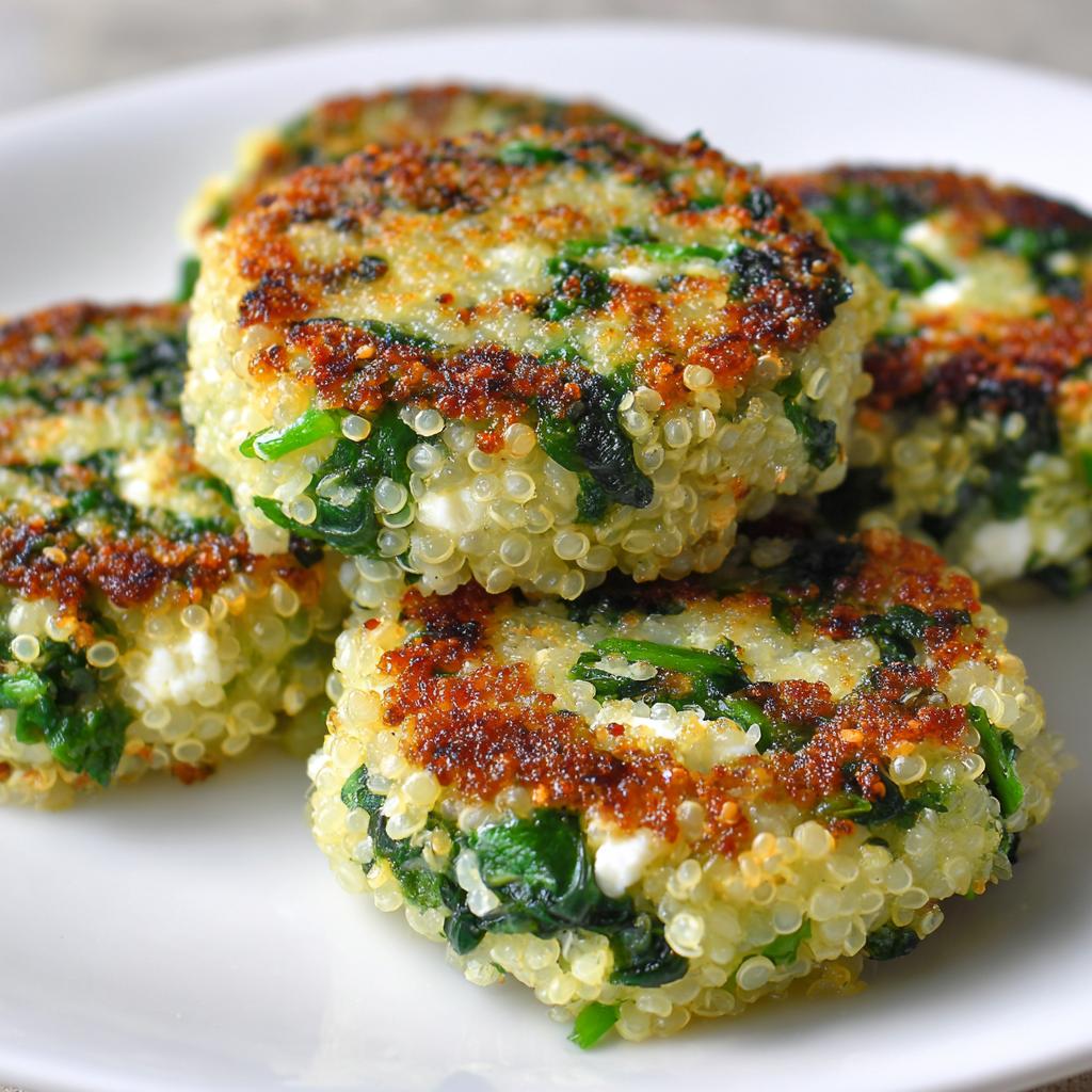 Galettes de Quinoa aux Épinards et Feta