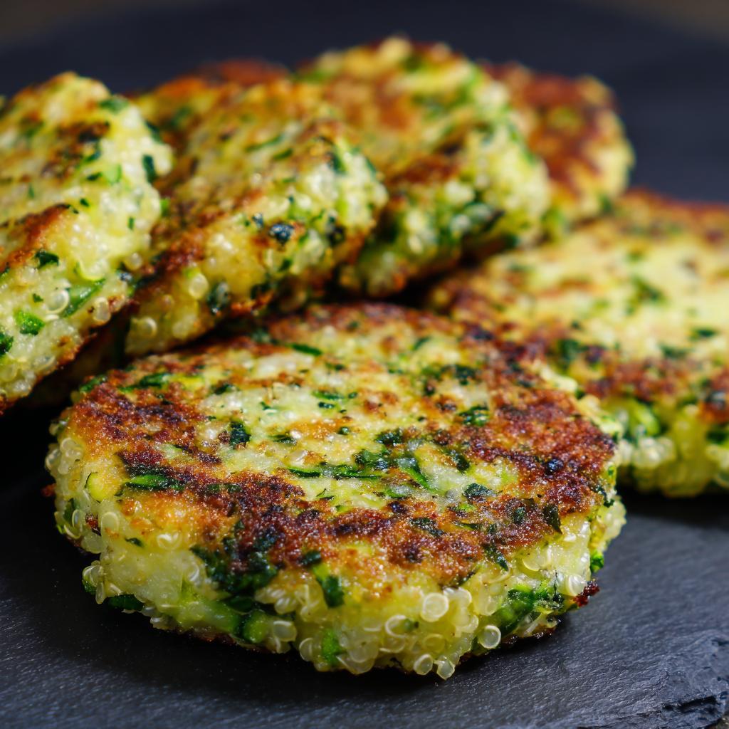 Galettes de Quinoa et Courgette au Fromage