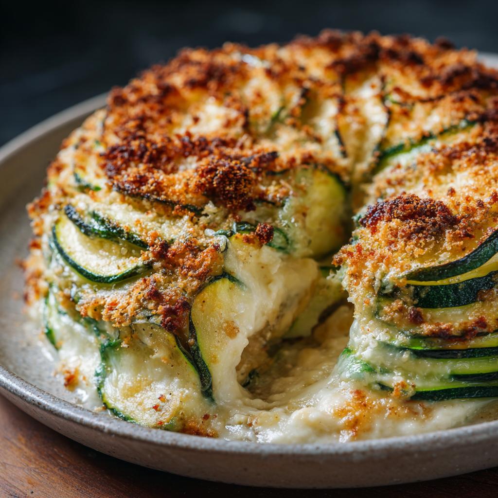 Gratin Léger de Courgettes Parmesan