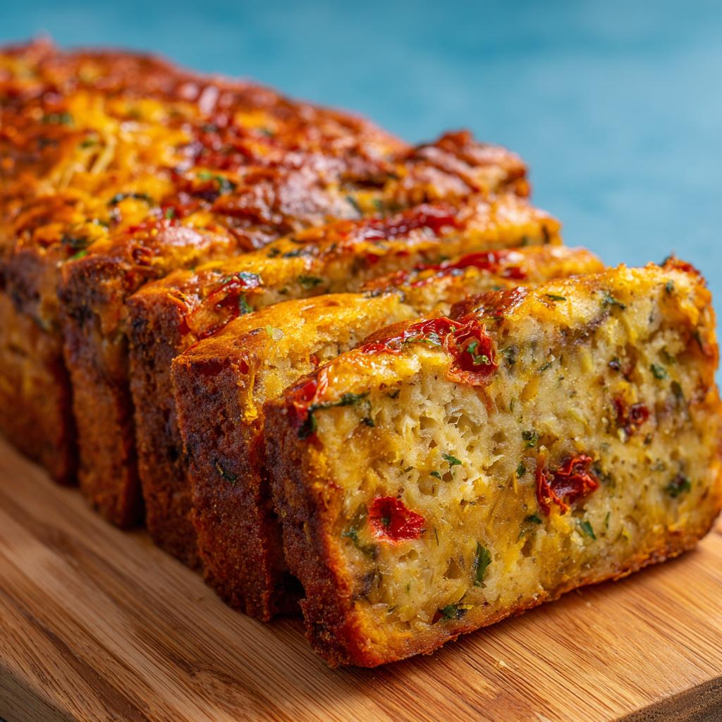 Gâteau Salé aux Aubergines et Tomates Séchées