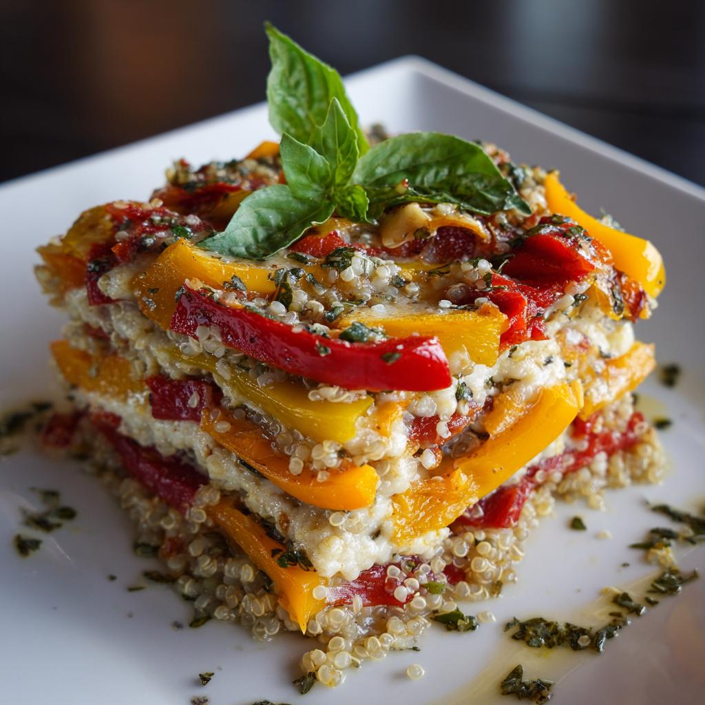 Lasagne Froide aux Poivrons et Quinoa - detail 1