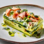 Lasagne de Courgettes Froides au Truite Fumée