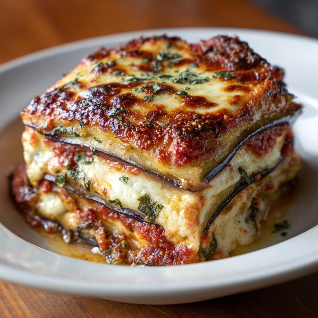 Lasagne froide d'aubergine et ricotta - detail 1