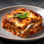 Lasagne froide d'aubergine et ricotta