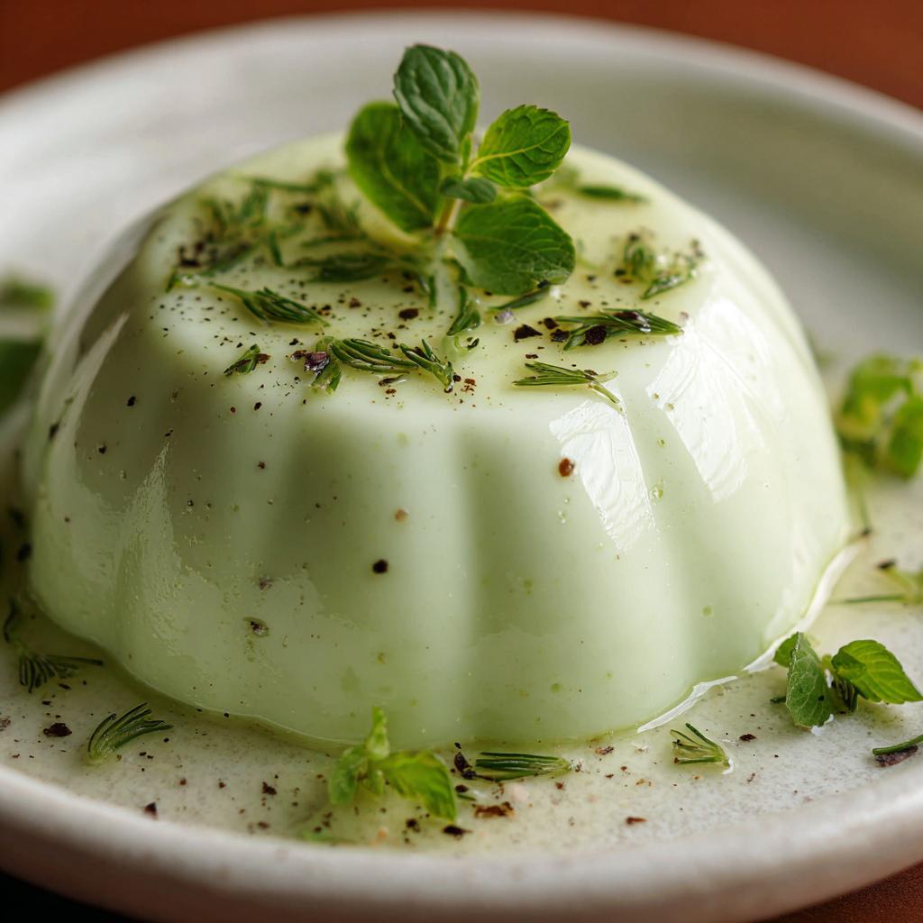Panna Cotta Salée au Concombre et à l'estragon - detail 1