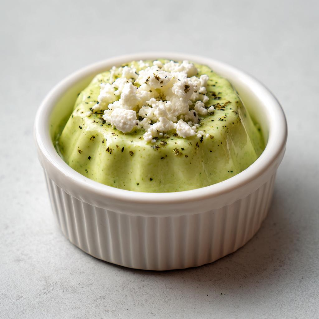 Panna Cotta Salée aux Courgettes, Basilic et Feta - detail 1