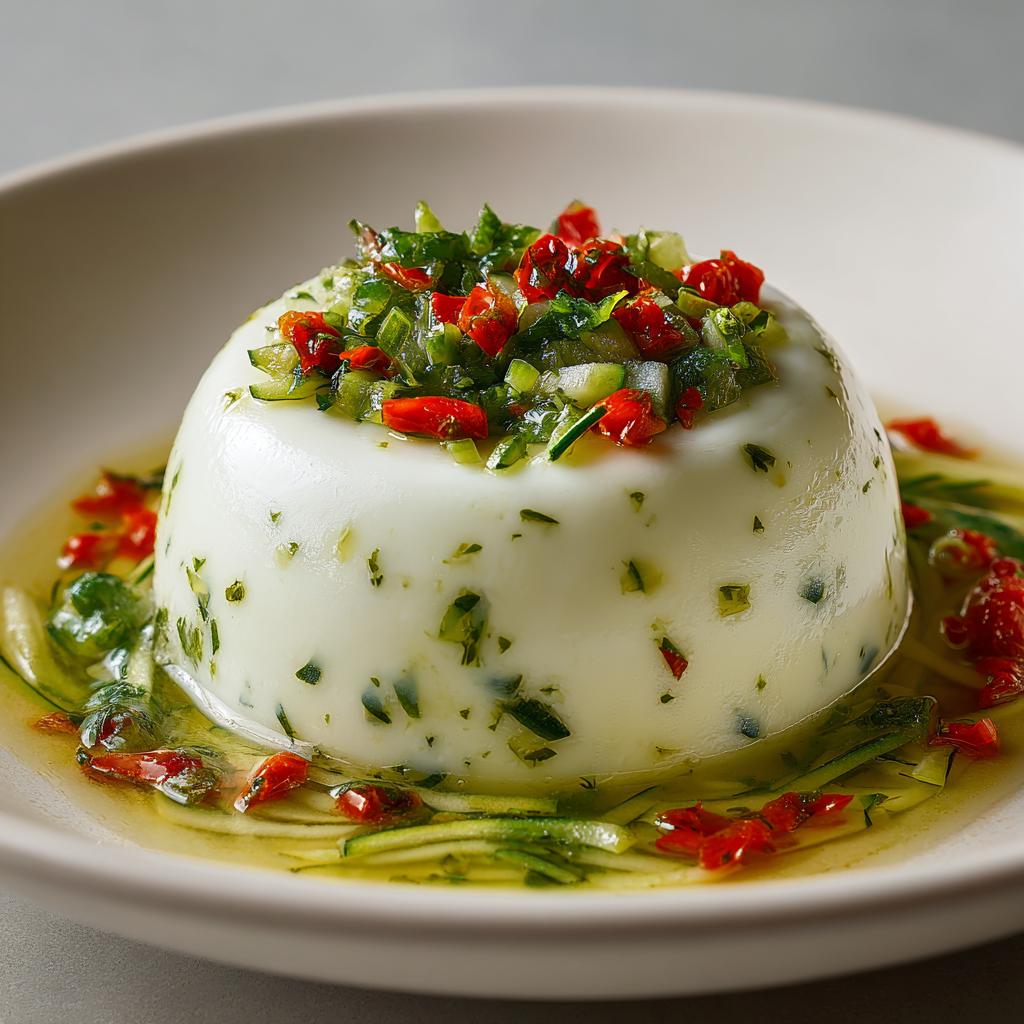 Panna Cotta Salée aux Courgettes et Fromage de Chèvre - detail 1